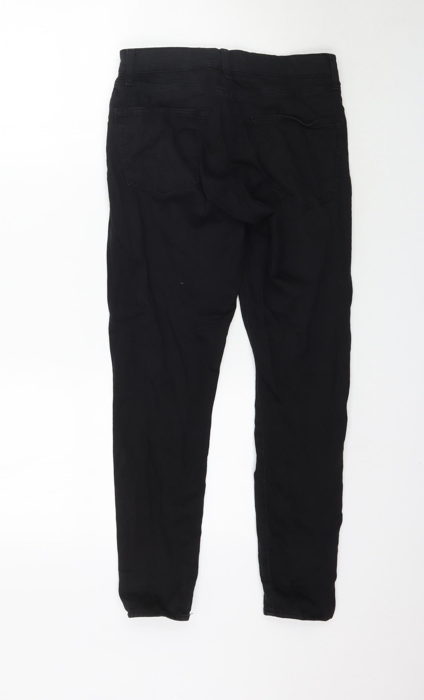 Topshop Womens Black  Denim Skinny Jeans Size 28 in L27 in