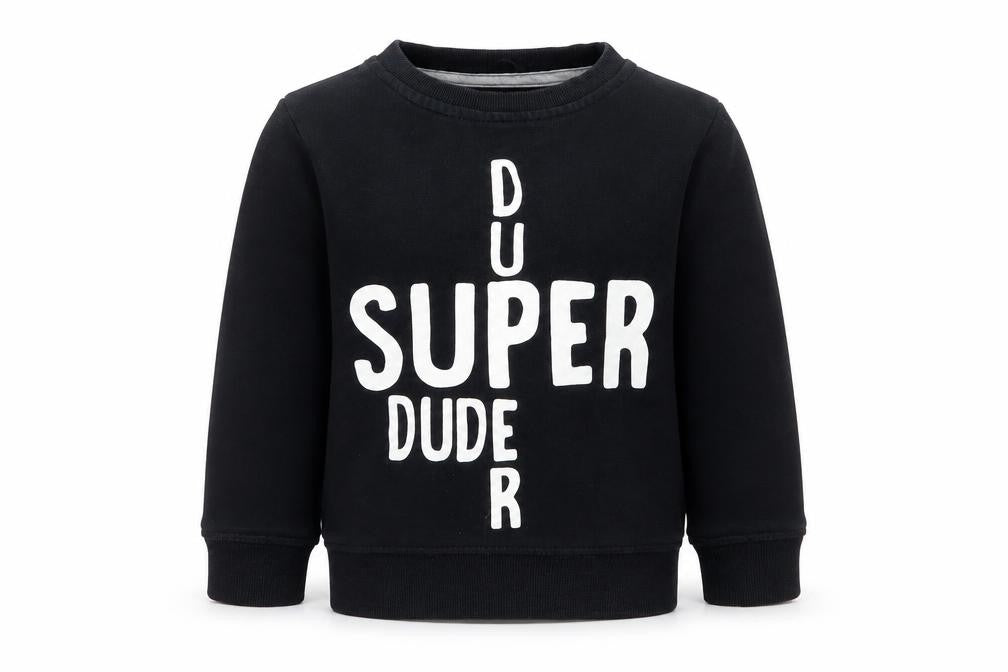 George Boys Black   Pullover Sweatshirt Size 2-3 Years  - Super duper dude
