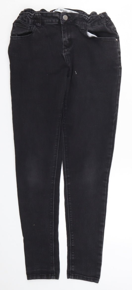 Denim Co Girls Black  Denim Skinny Jeans Size 13-14 Years