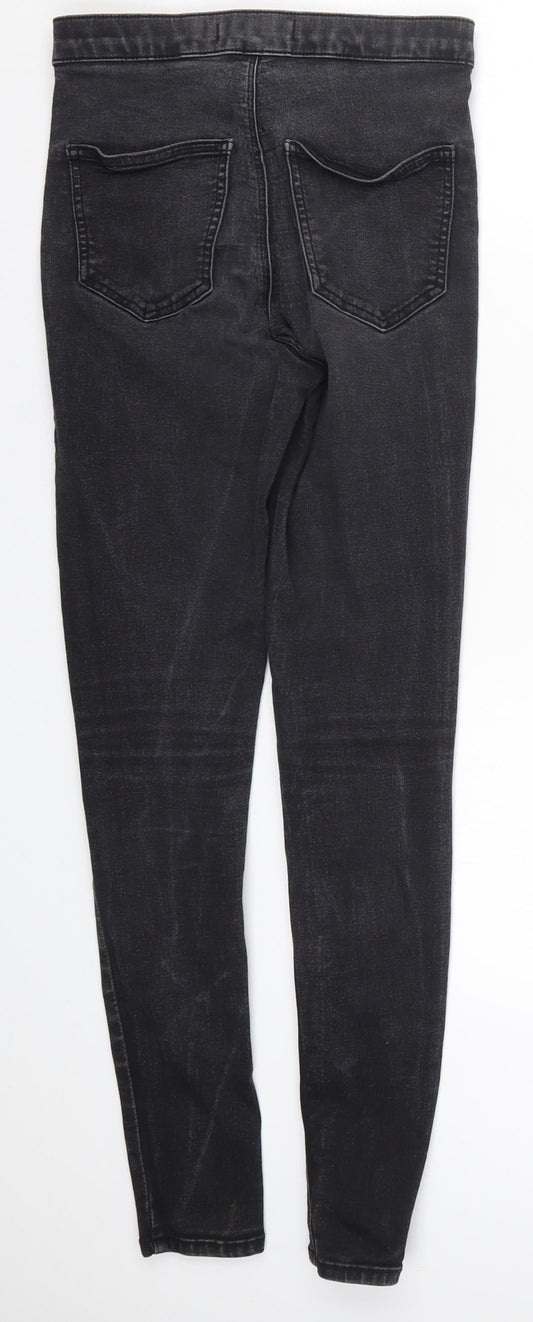 Topshop Womens Grey  Denim Skinny Jeans Size 28 in L28 in