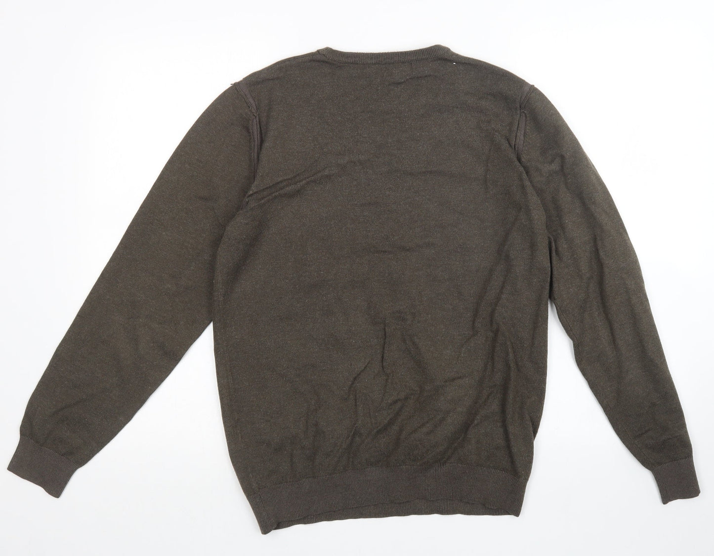 Liu Jo Mens Brown  Knit Pullover Jumper Size L