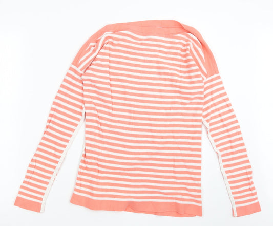 Gap Womens Pink Striped  Basic T-Shirt Size M