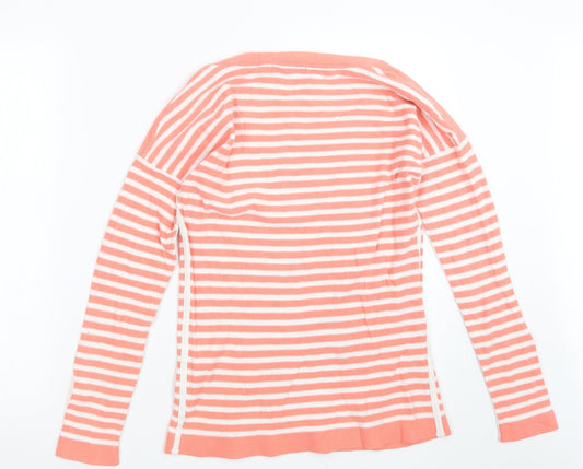 Gap Womens Pink Striped  Basic T-Shirt Size M