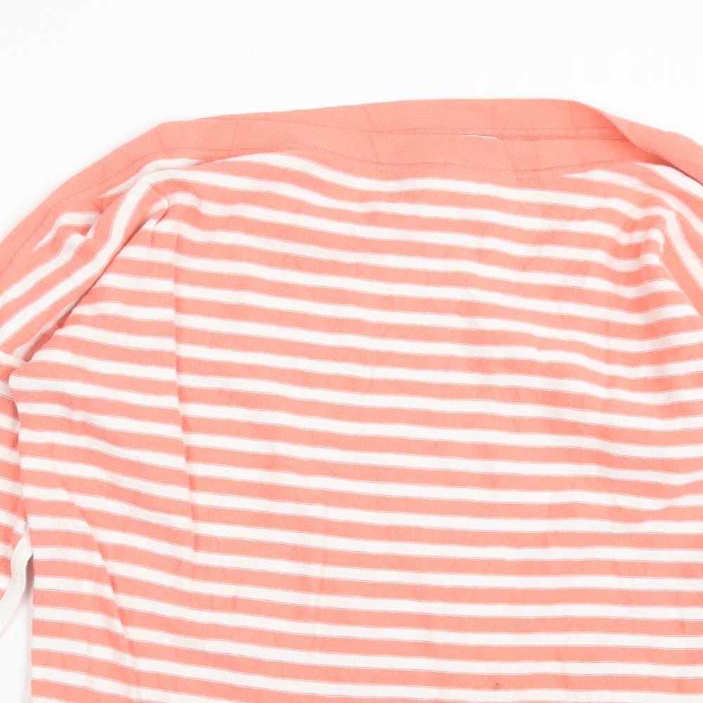 Gap Womens Pink Striped  Basic T-Shirt Size M