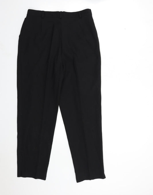 Preworn Womens Black   Trousers  Size 28 in L29 in