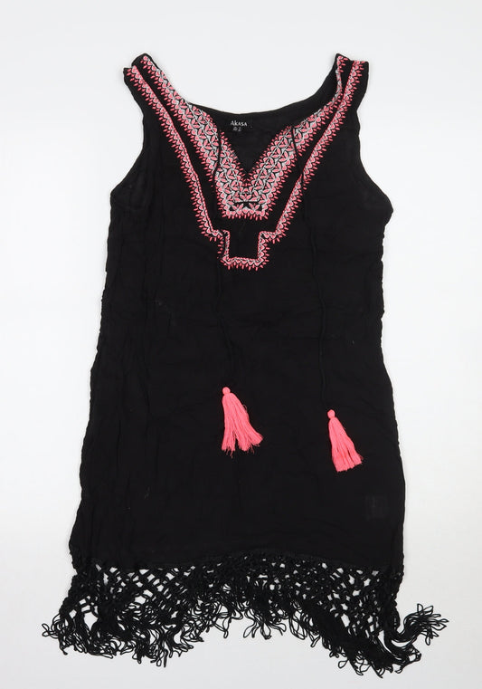 Akasa Womens Black   A-Line  Size 8