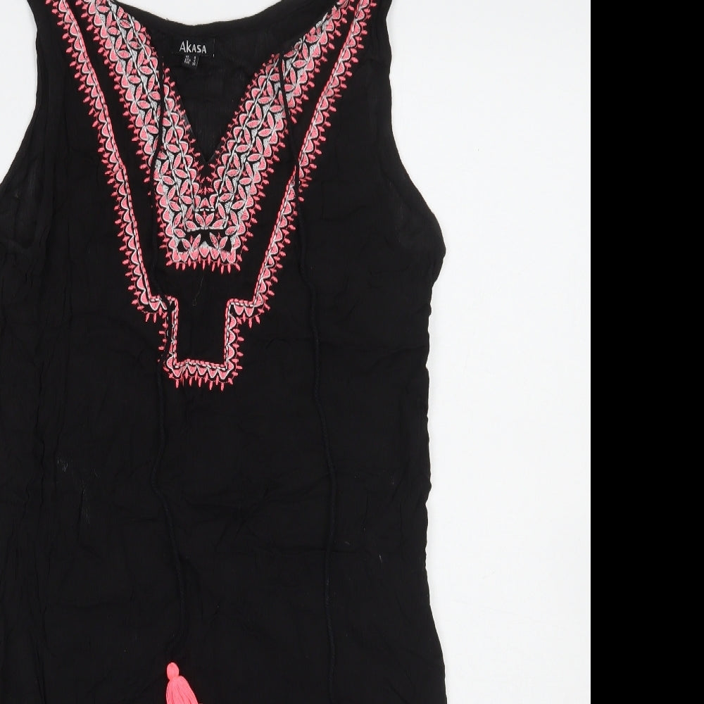 Akasa Womens Black   A-Line  Size 8