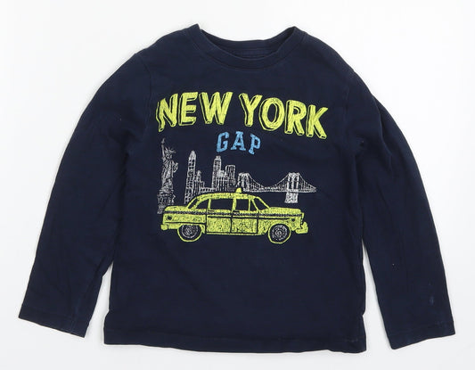 Gap Boys Blue   Basic T-Shirt Size 5 Years  - New York Yellow Taxi