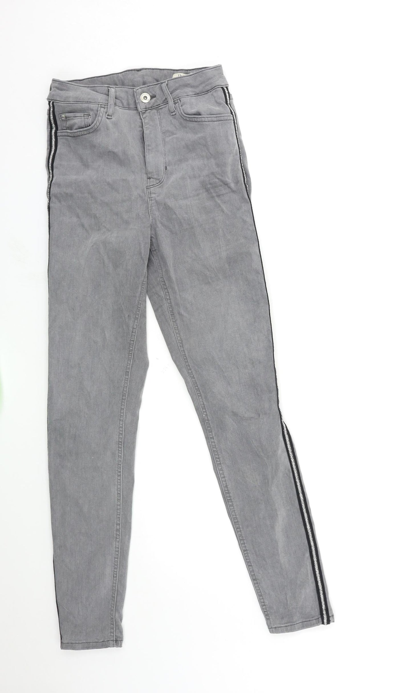 Marks and Spencer Womens Grey  Denim Skinny Jeans Size 8 L30 in