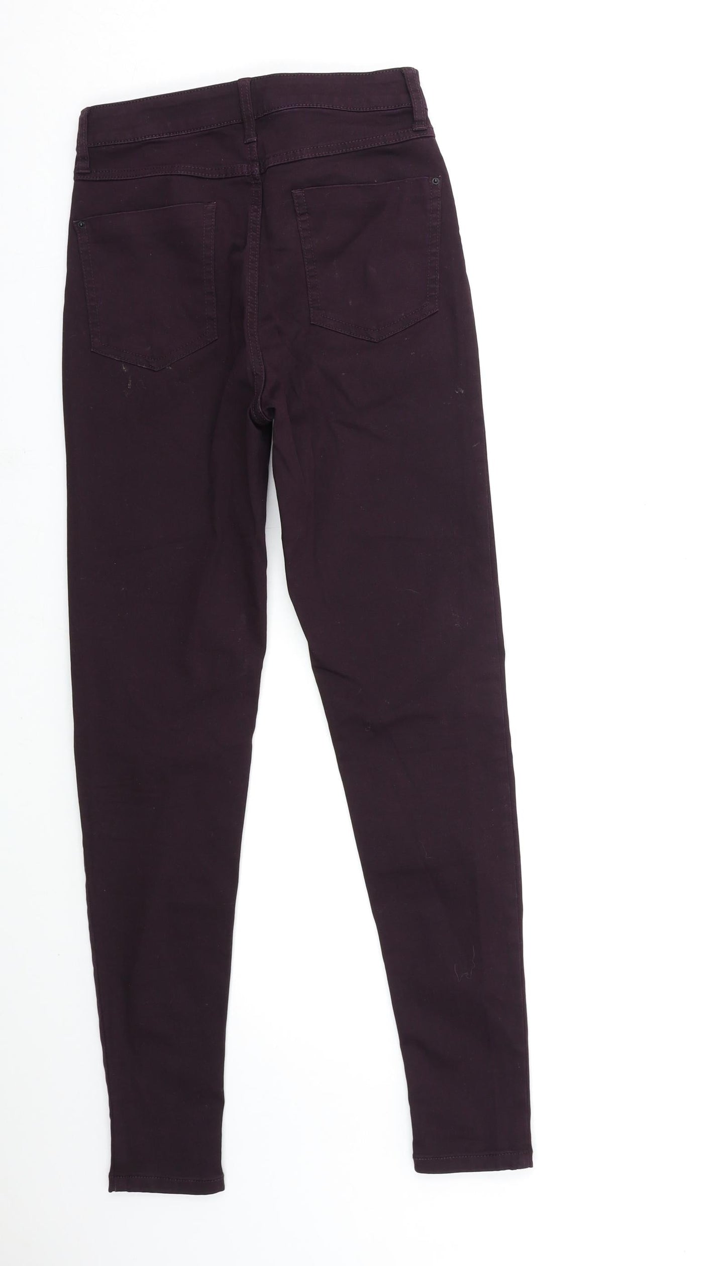 Marks and Spencer Womens Red  Denim Skinny Jeans Size 8 L30 in