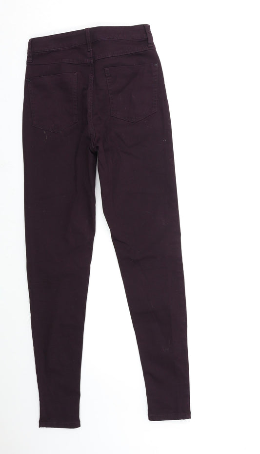 Marks and Spencer Womens Red  Denim Skinny Jeans Size 8 L30 in