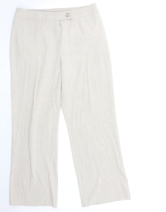 sarah hamilton Womens Beige   Trousers  Size 14 L29 in