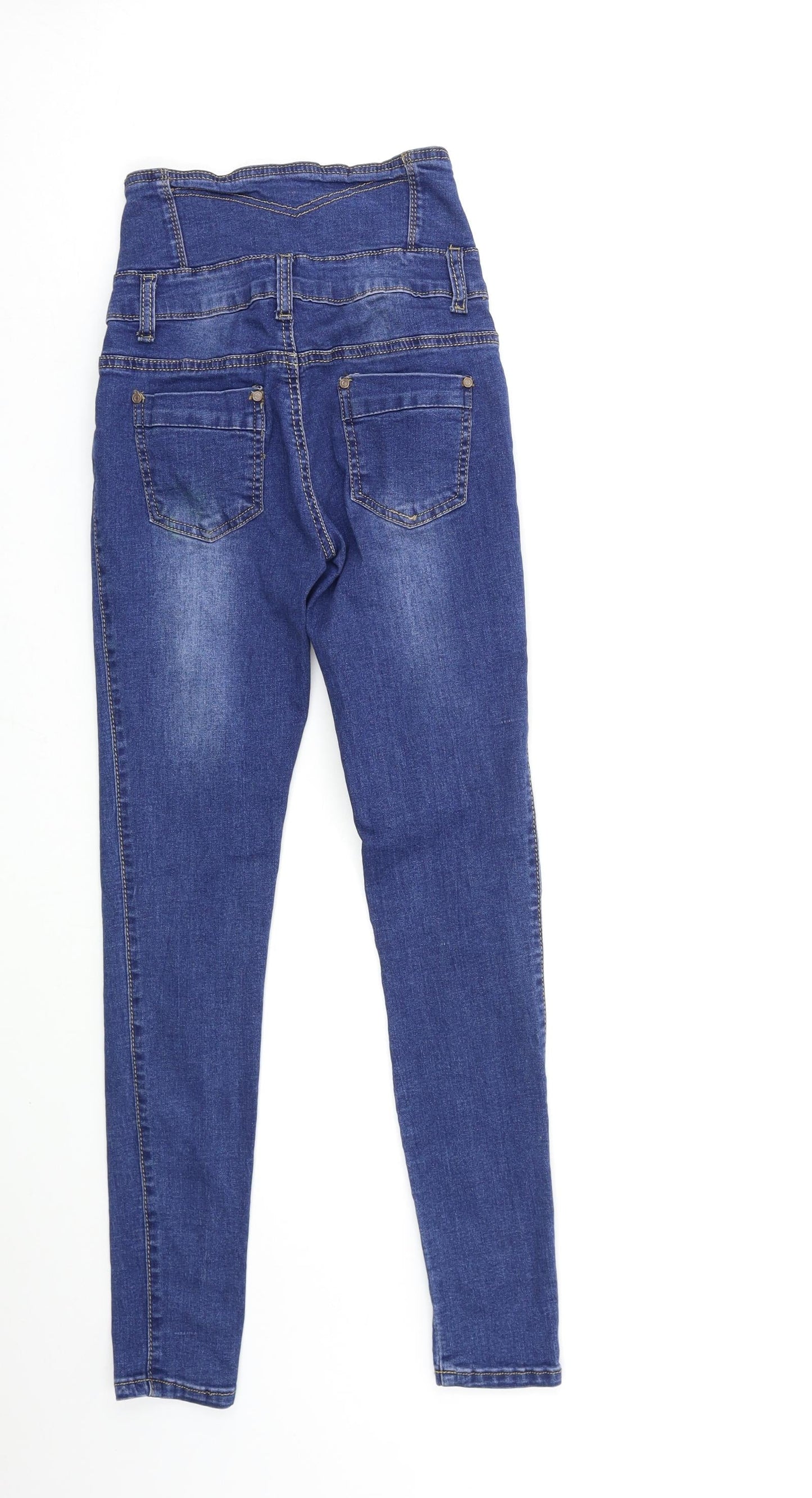 rojanco Womens Blue  Denim Skinny Jeans Size 8 L28 in