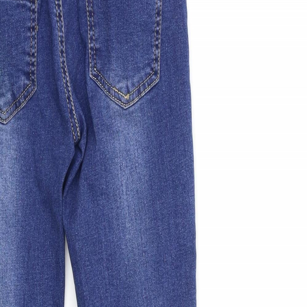 rojanco Womens Blue  Denim Skinny Jeans Size 8 L28 in