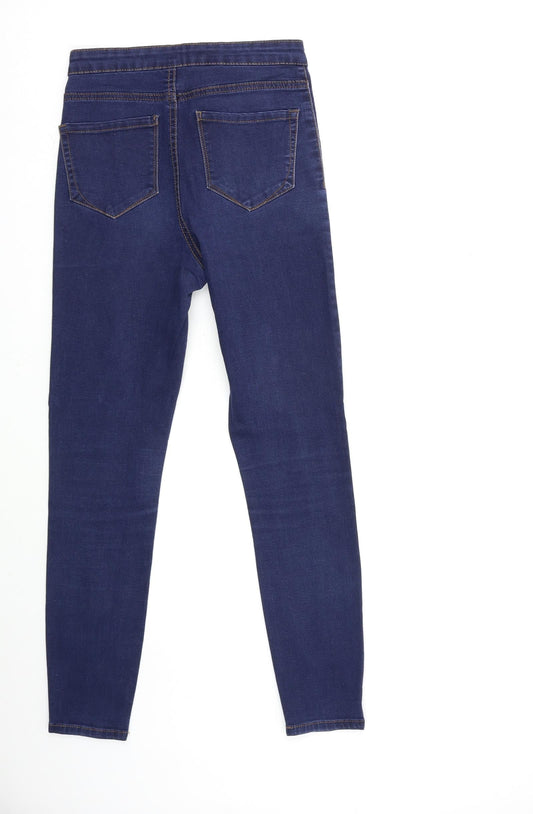 Denim & Co. Womens Blue  Denim Skinny Jeans Size 8 L27 in