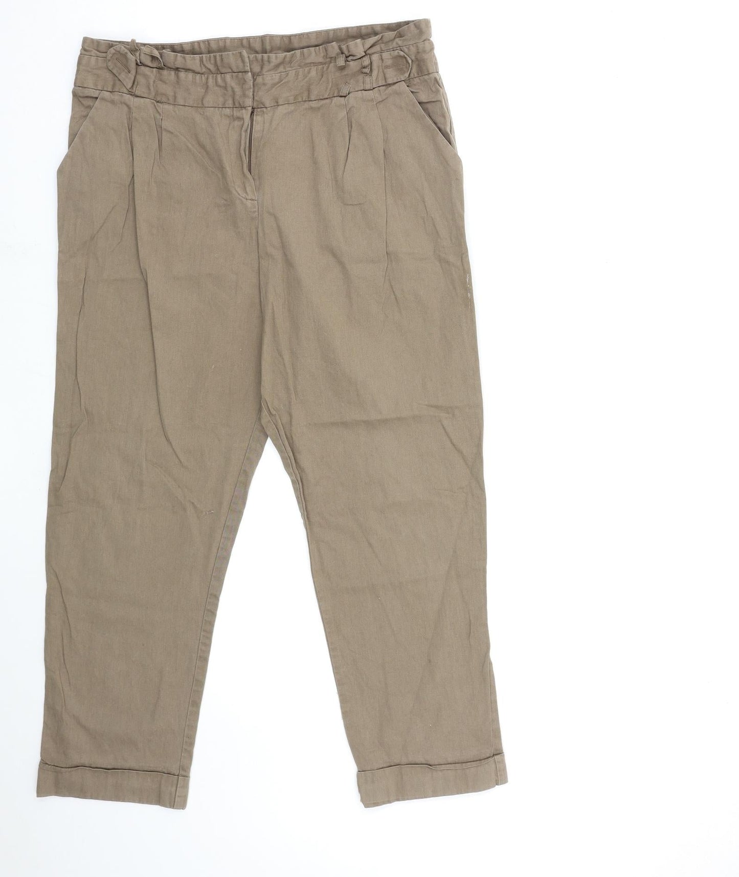 Preworn Womens Brown   Chino Trousers Size 32 in L25 in