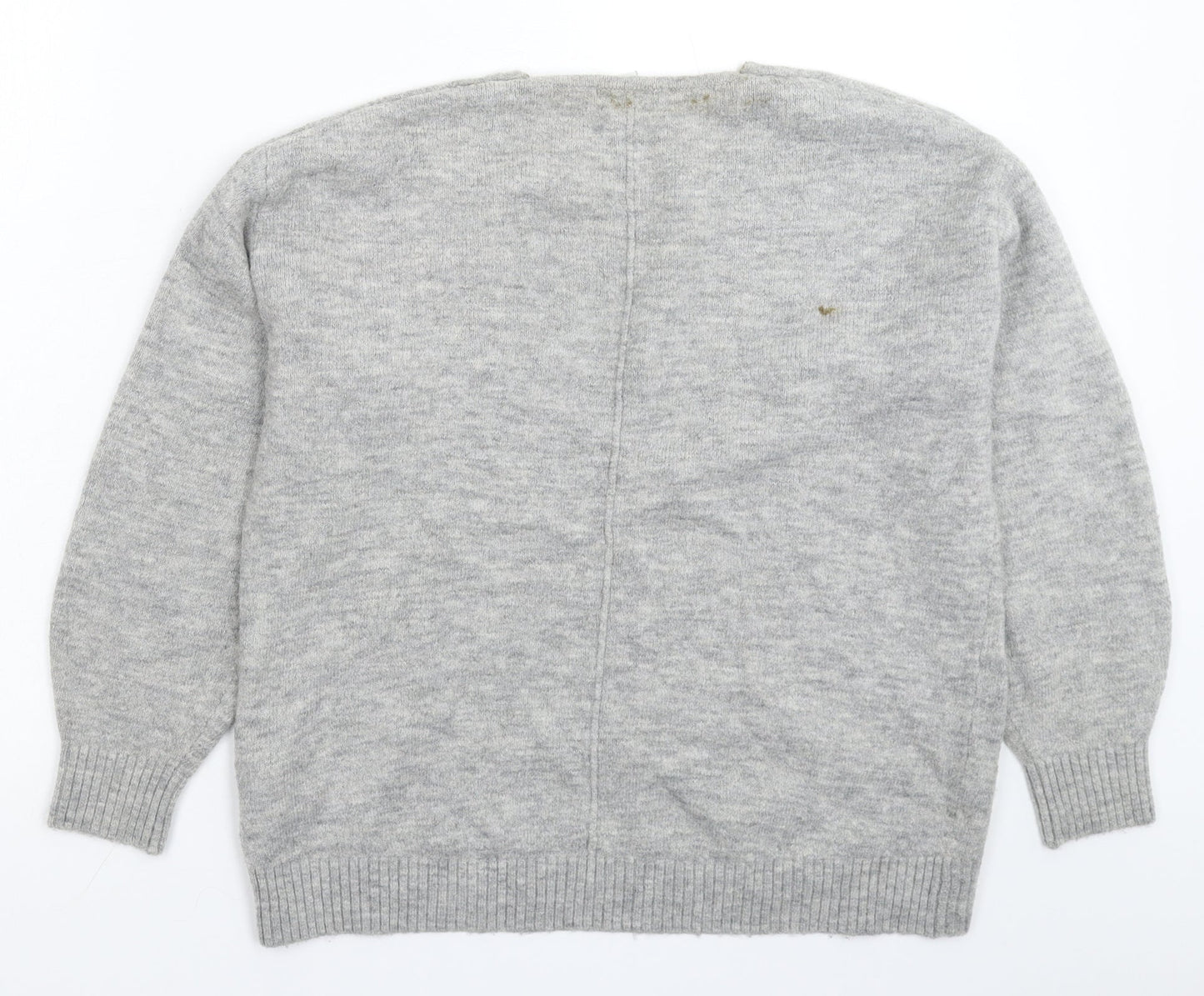 H&M Womens Grey  Knit Pullover Jumper Size XS