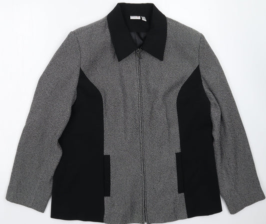 Oscar B Womens Grey   Jacket Blazer Size 18
