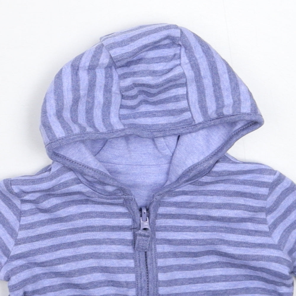 George Baby Blue Striped  Jacket  Size 3-6 Months