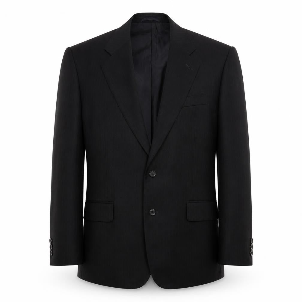 Marks and Spencer Mens Black Striped  Jacket Suit Jacket Size 44