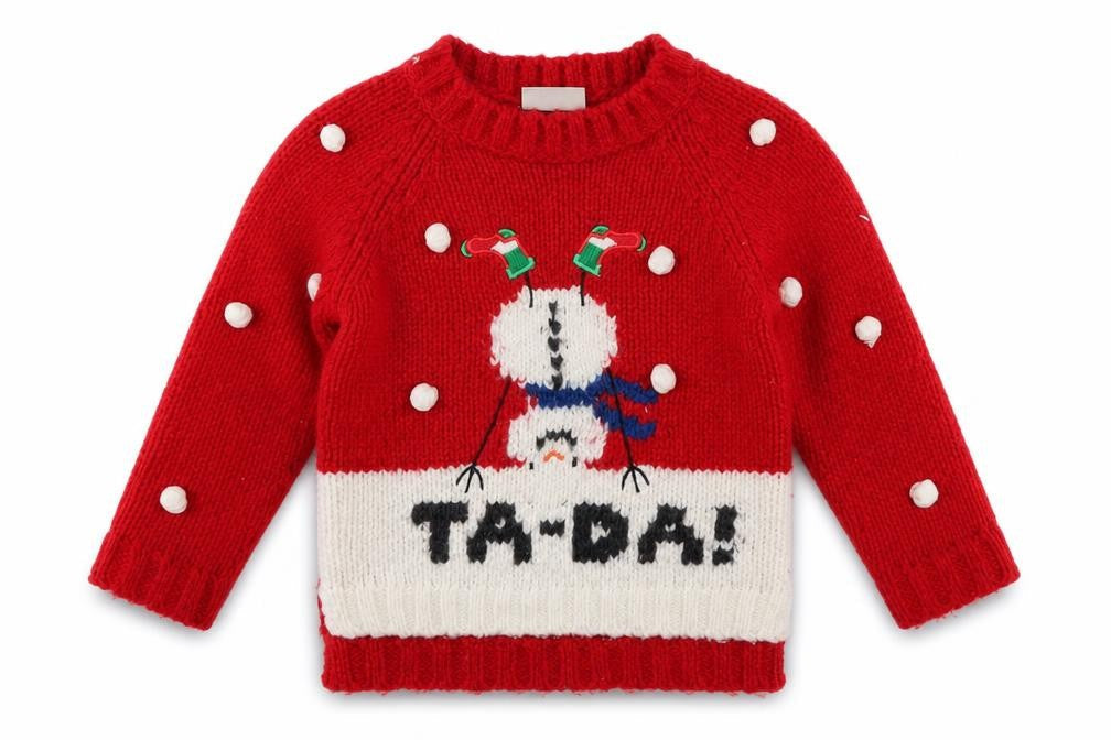 NEXT Girls Red Polka Dot  Pullover Jumper Size 3 Years