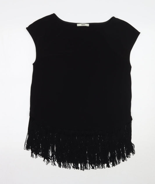 Oasis Womens Black   Basic T-Shirt Size M