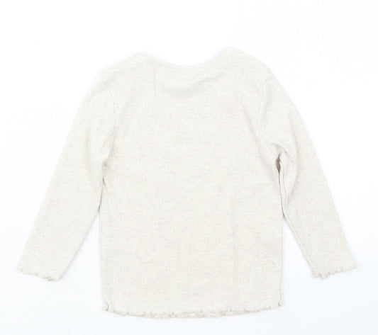 George Girls Beige   Basic T-Shirt Size 12-18 Months