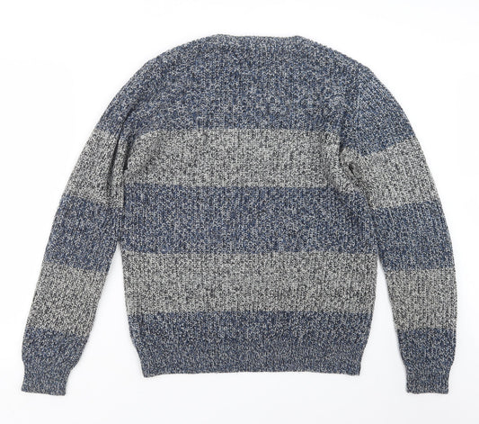 Cedar Wood State Mens Blue  Knit Pullover Jumper Size M