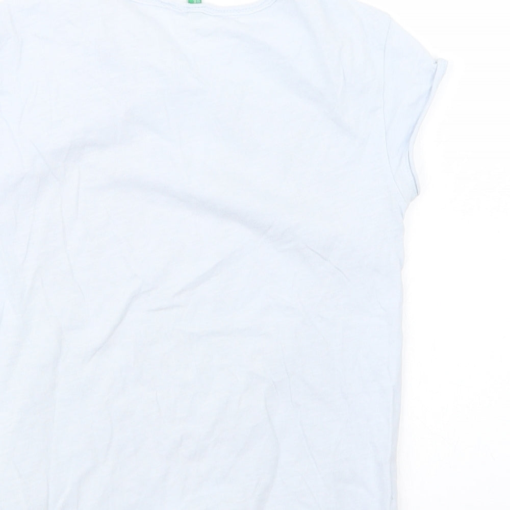 United Colors of Benetton Boys Blue   Basic T-Shirt Size 8-9 Years