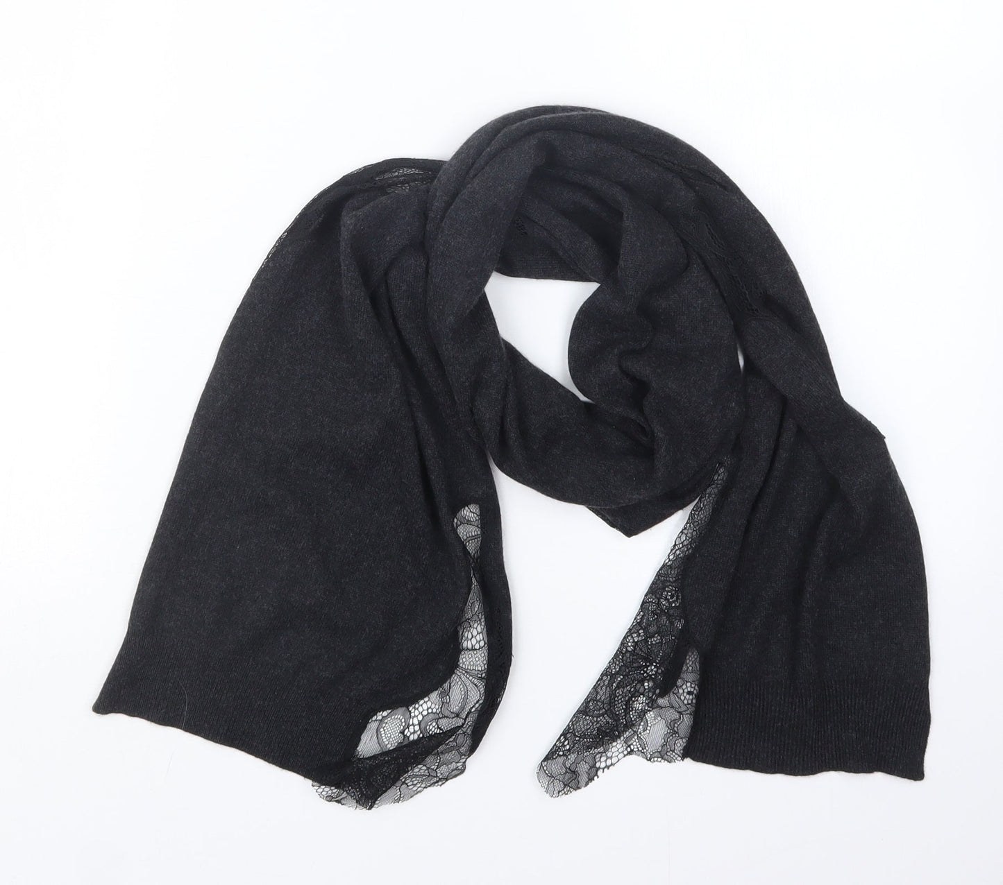 Preworn Womens Grey  Knit  Scarf
