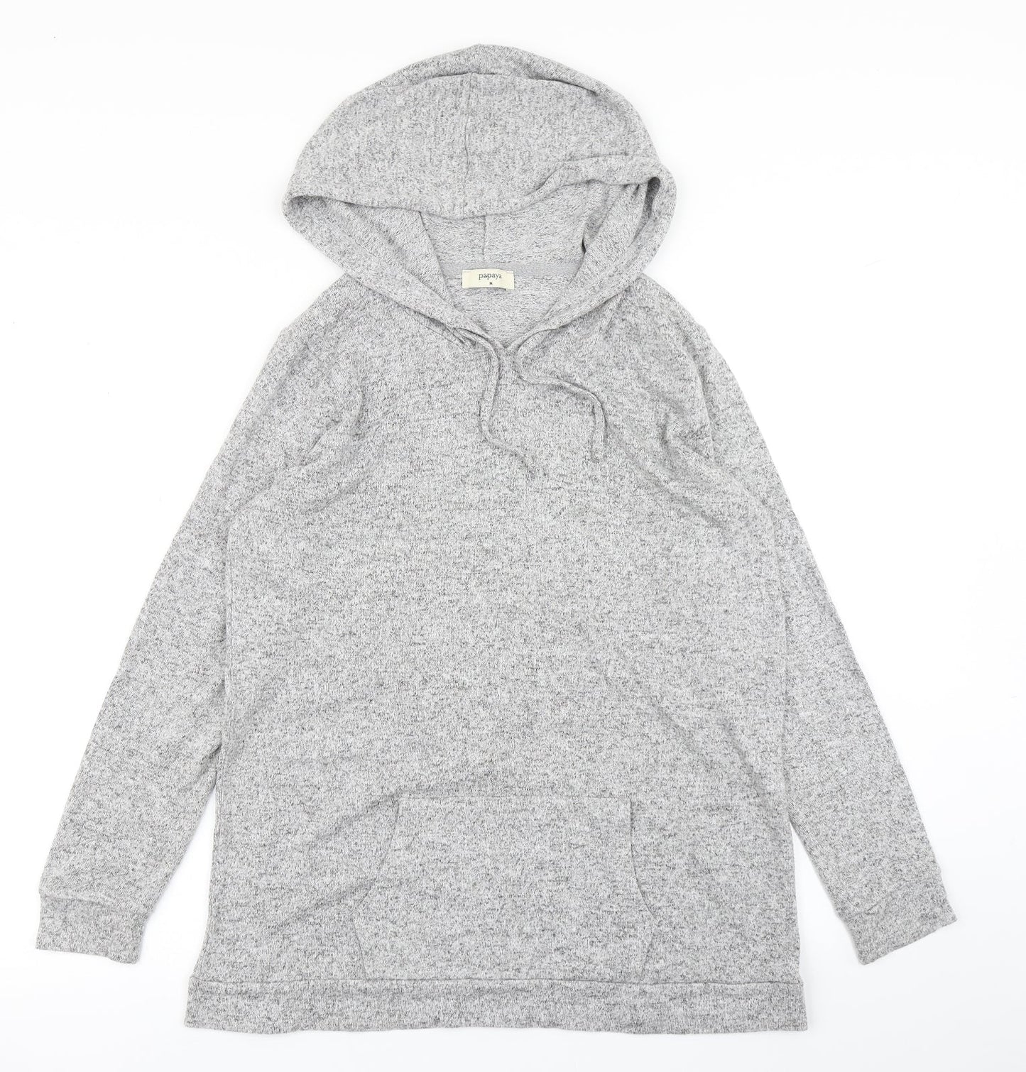Papaya Womens Grey   Pullover Hoodie Size M