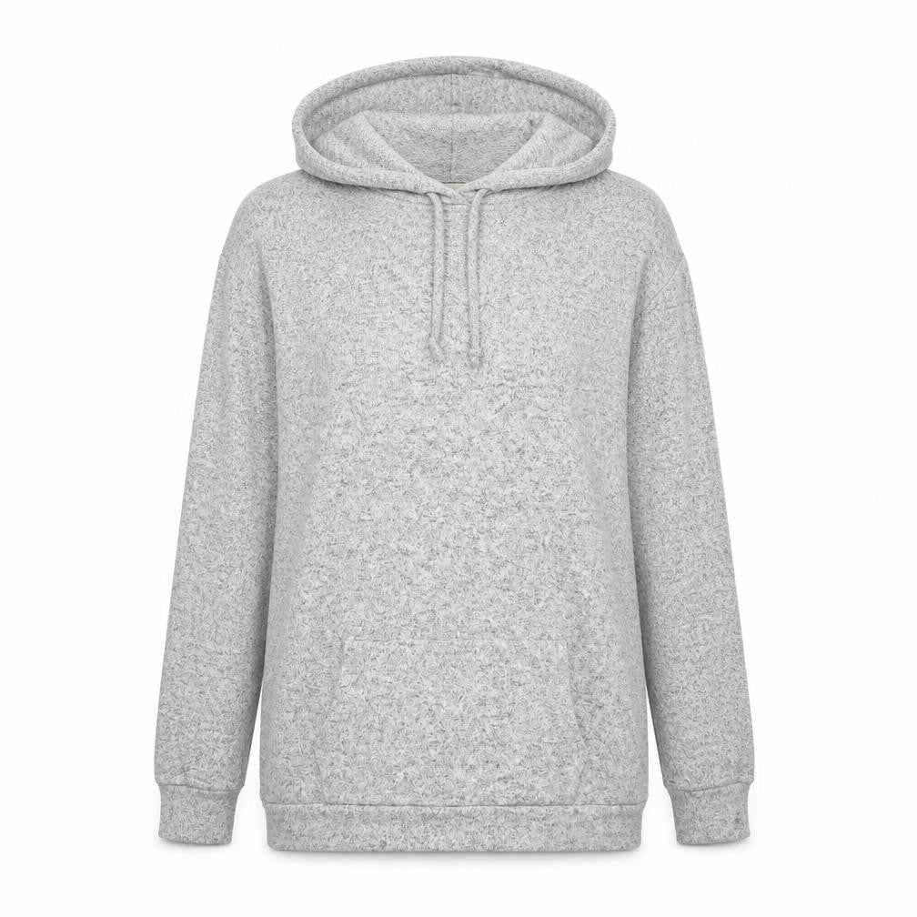 Papaya Womens Grey   Pullover Hoodie Size M