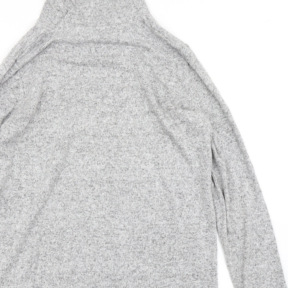 Papaya Womens Grey   Pullover Hoodie Size M