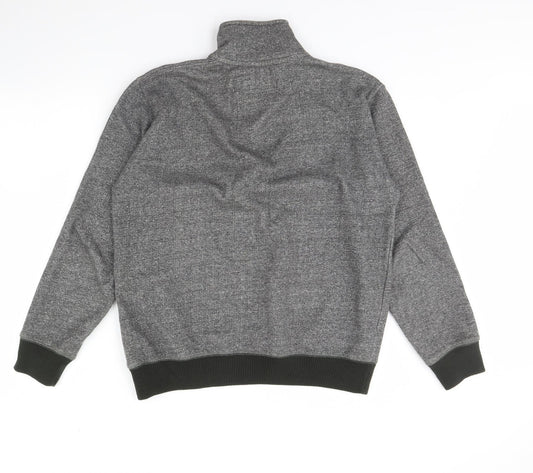 Sand Stone Mens Grey   Henley Jumper Size M
