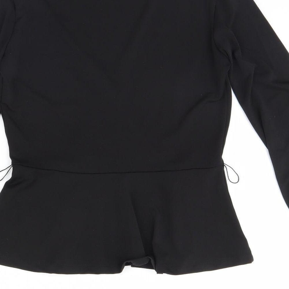 H&M Womens Black   Basic Blouse Size XS