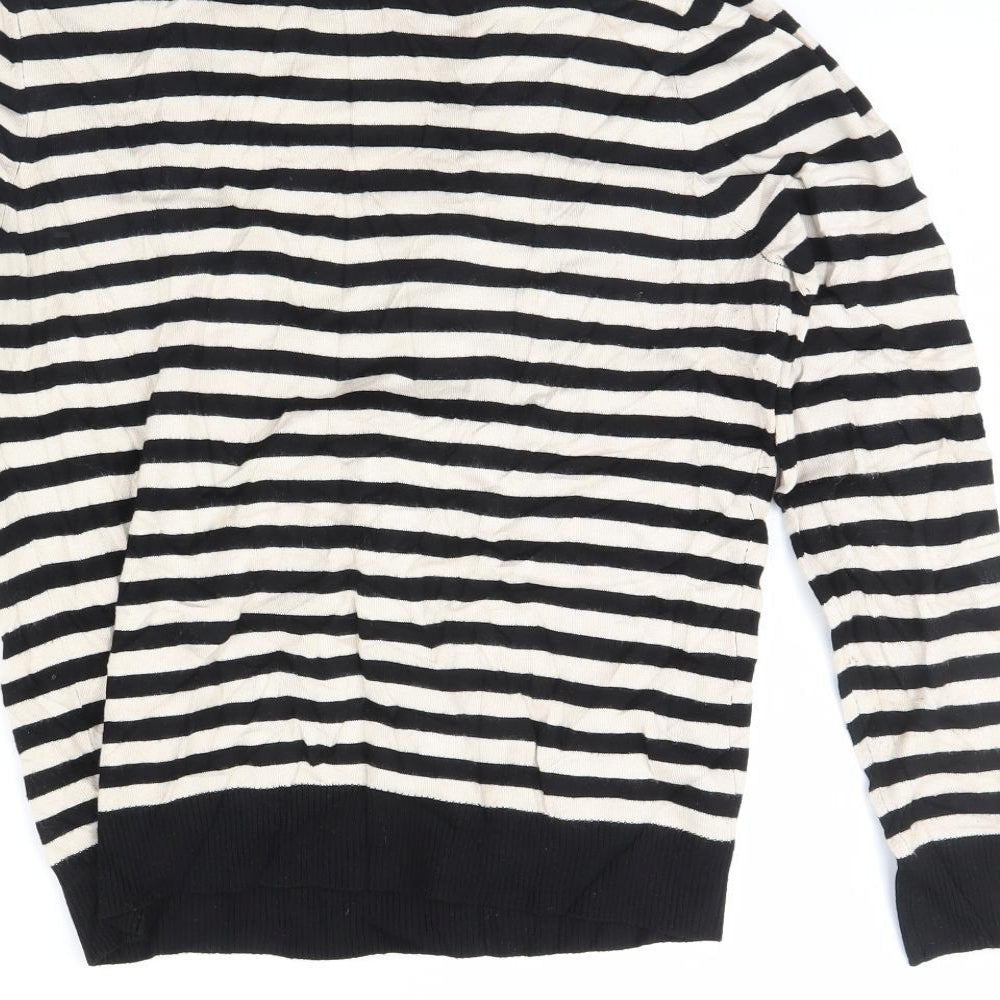 Wallis  Womens Ivory Striped  Pullover Jumper Size 14