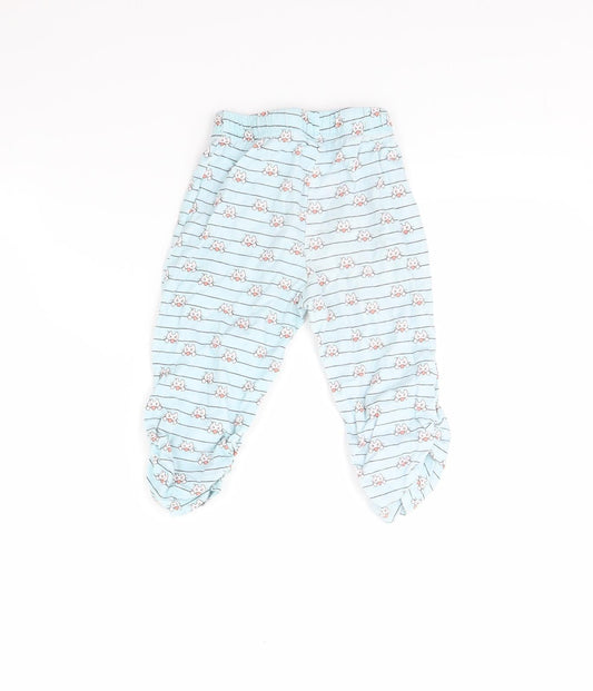 Juniors Girls Blue Striped  Cami Pyjama Pants Size 3 Years