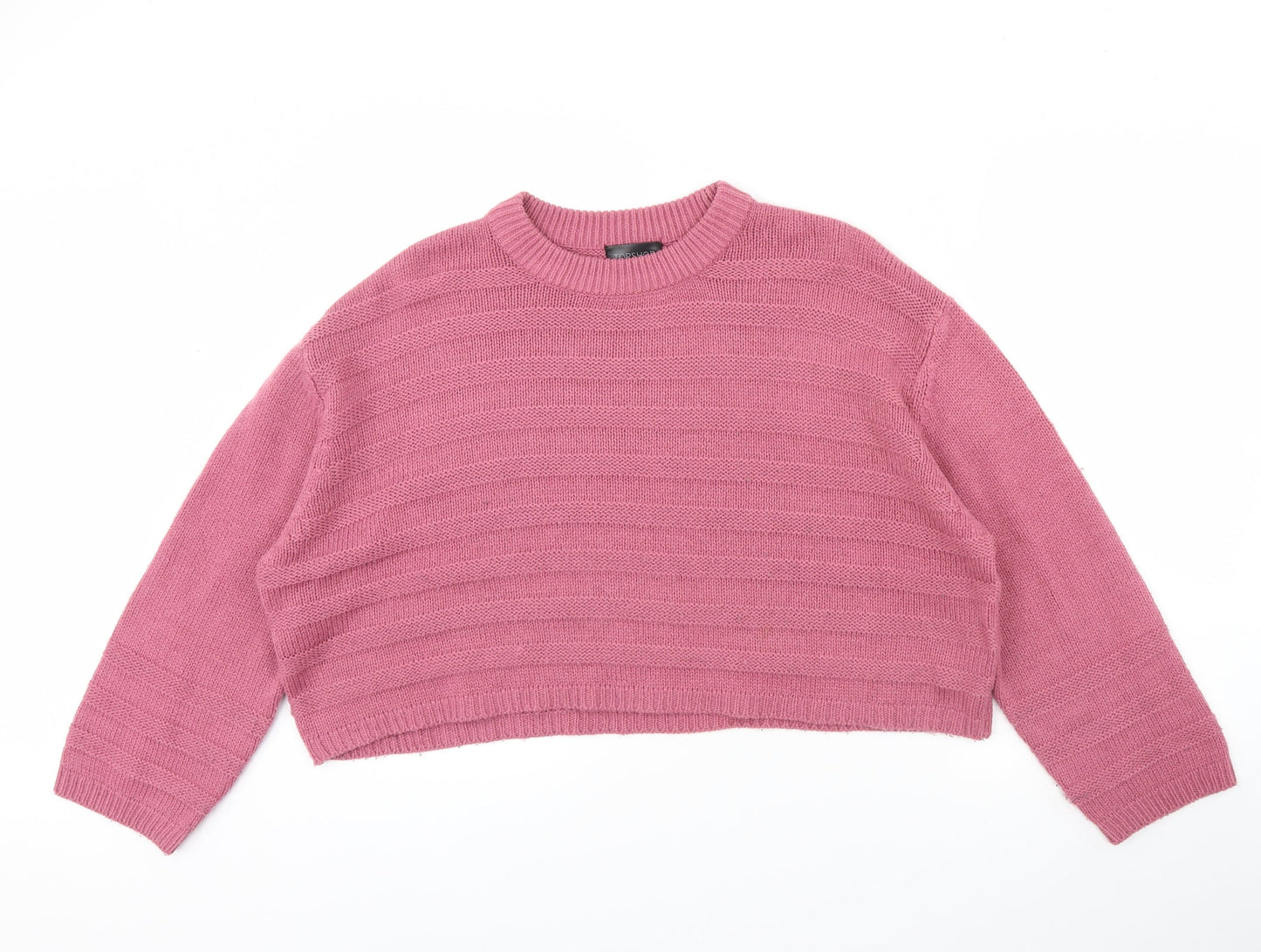 Topshop  Womens Pink   Pullover Jumper Size 12