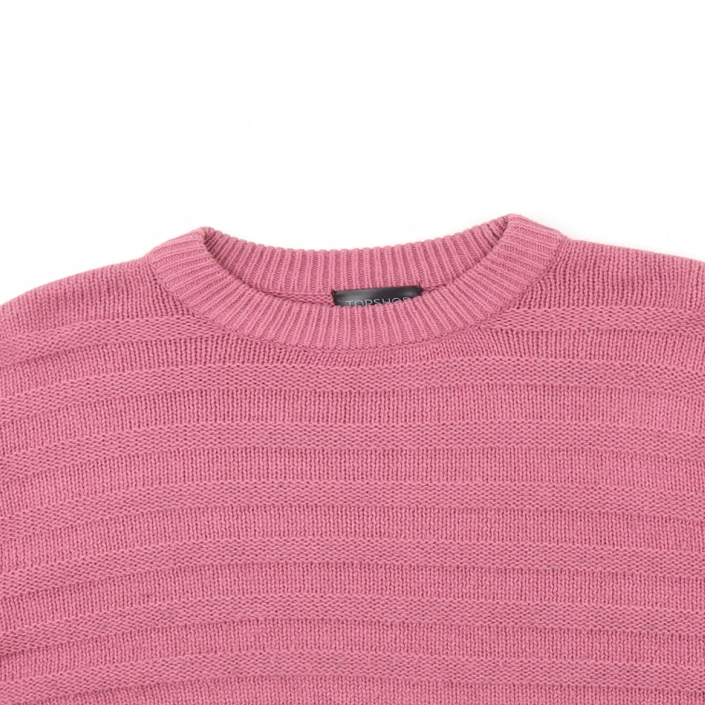 Topshop  Womens Pink   Pullover Jumper Size 12