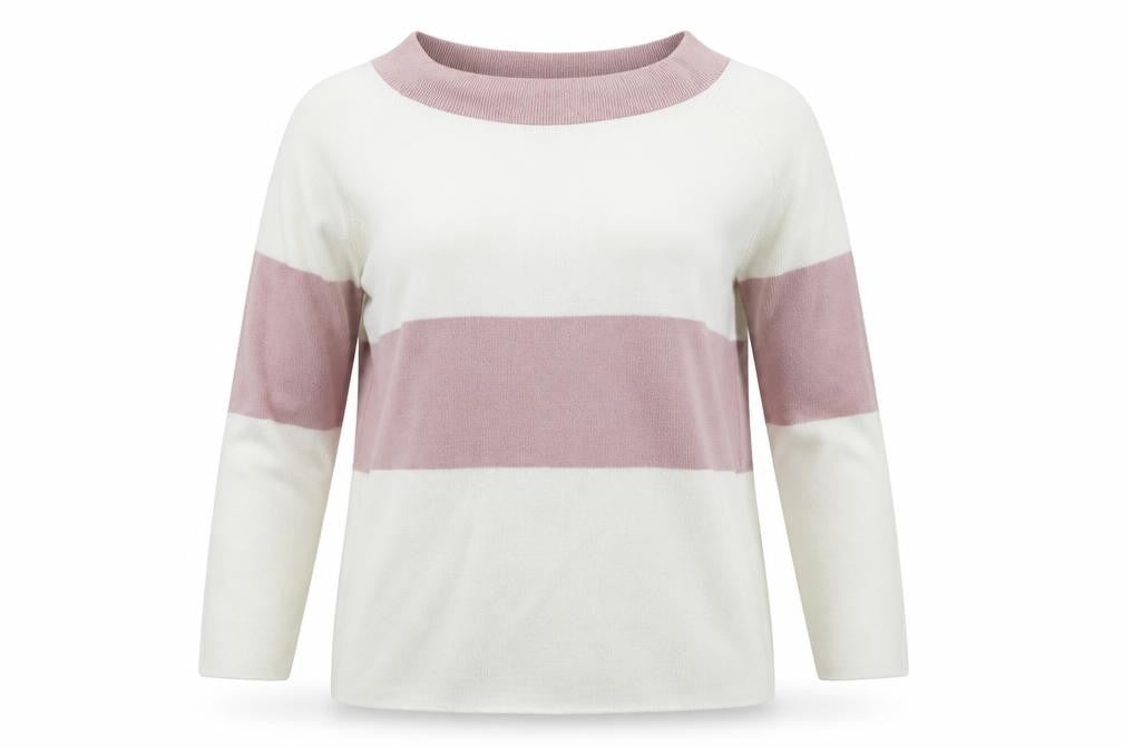 In the Style Womens White  Knit Pullover Jumper Size 8  - Oversized