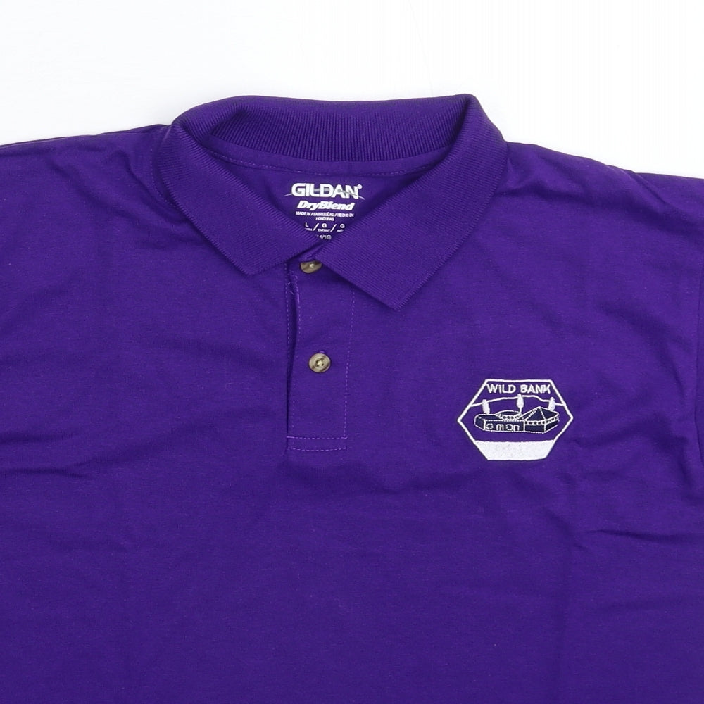 Gildan Boys Purple   Basic Polo Size 15-16 Years