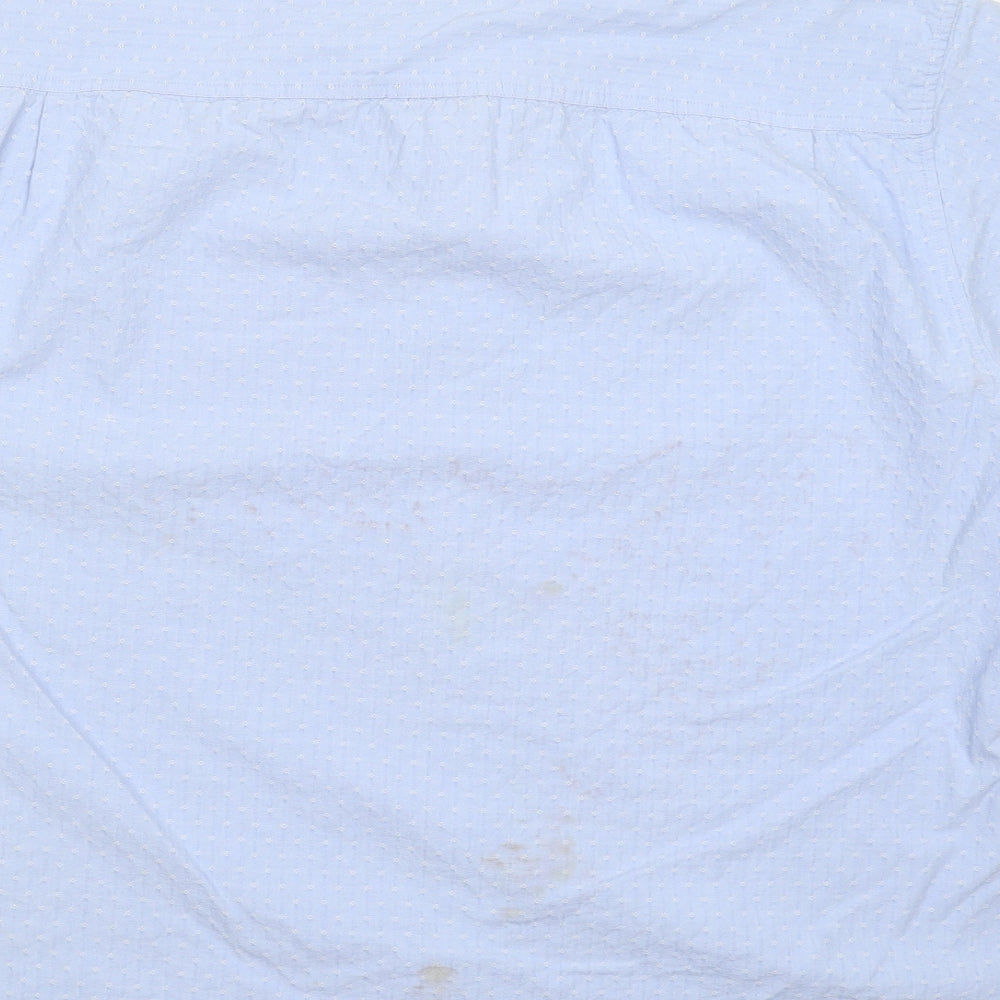 Lincoln Mens Blue    Button-Up Size L