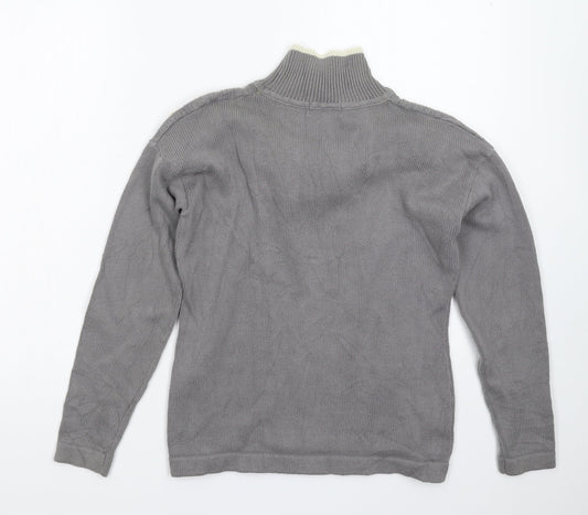 Blue Inc Womens Grey  Knit Pullover Jumper Size 10