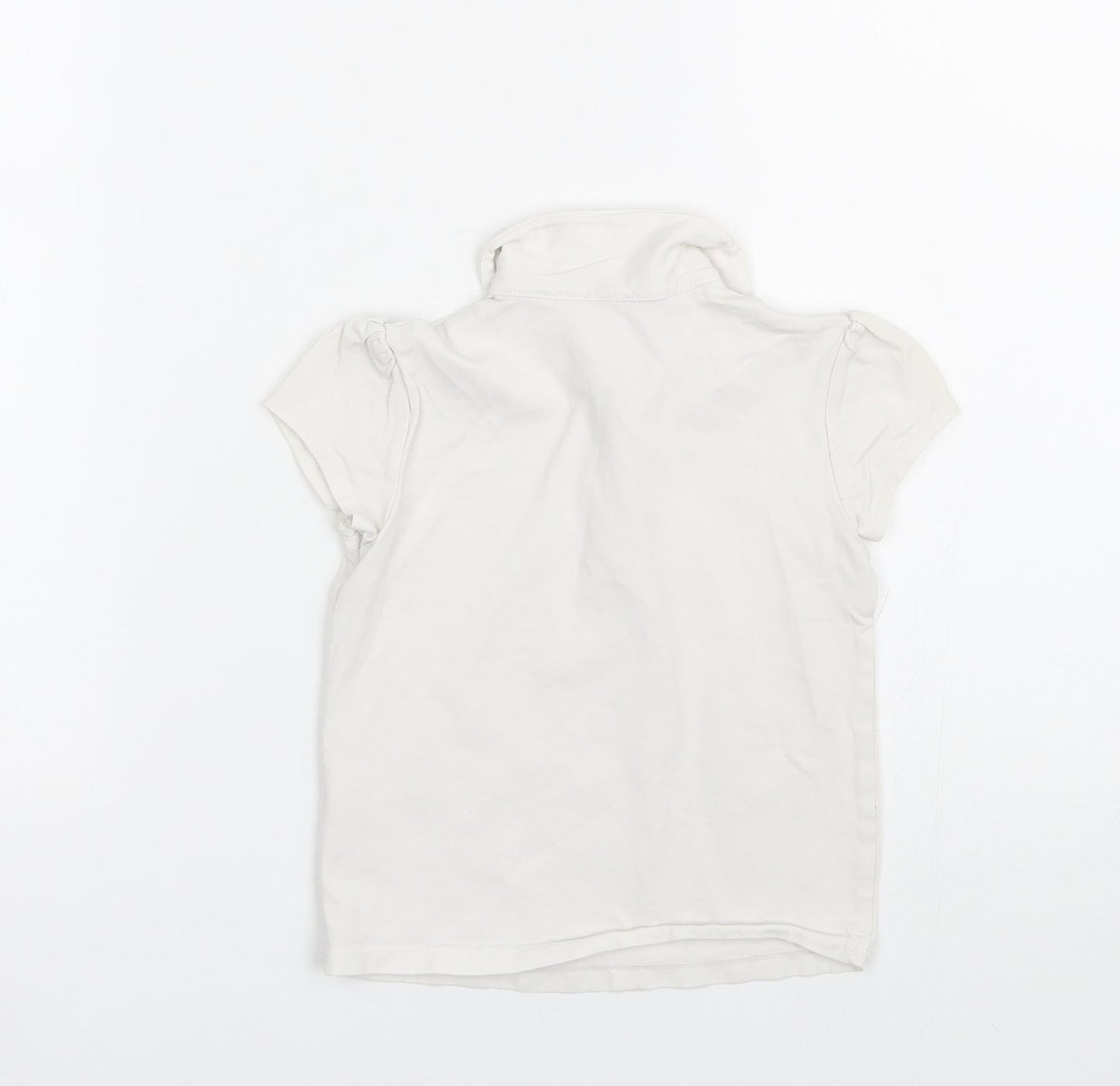 George Girls White   Basic Polo Size 4-5 Years  - School uniform