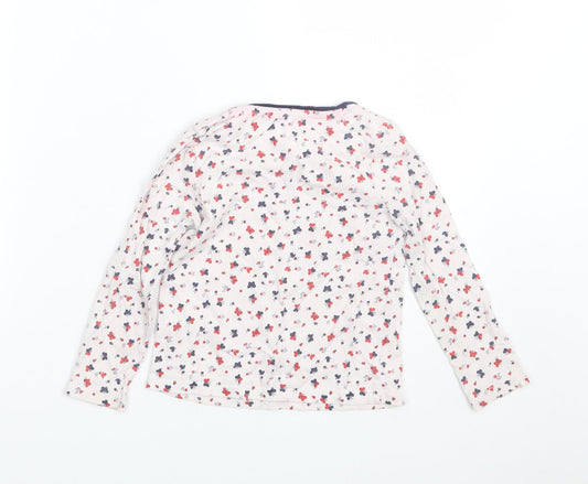George Girls White Floral  Top Pyjama Top Size 3-4 Years