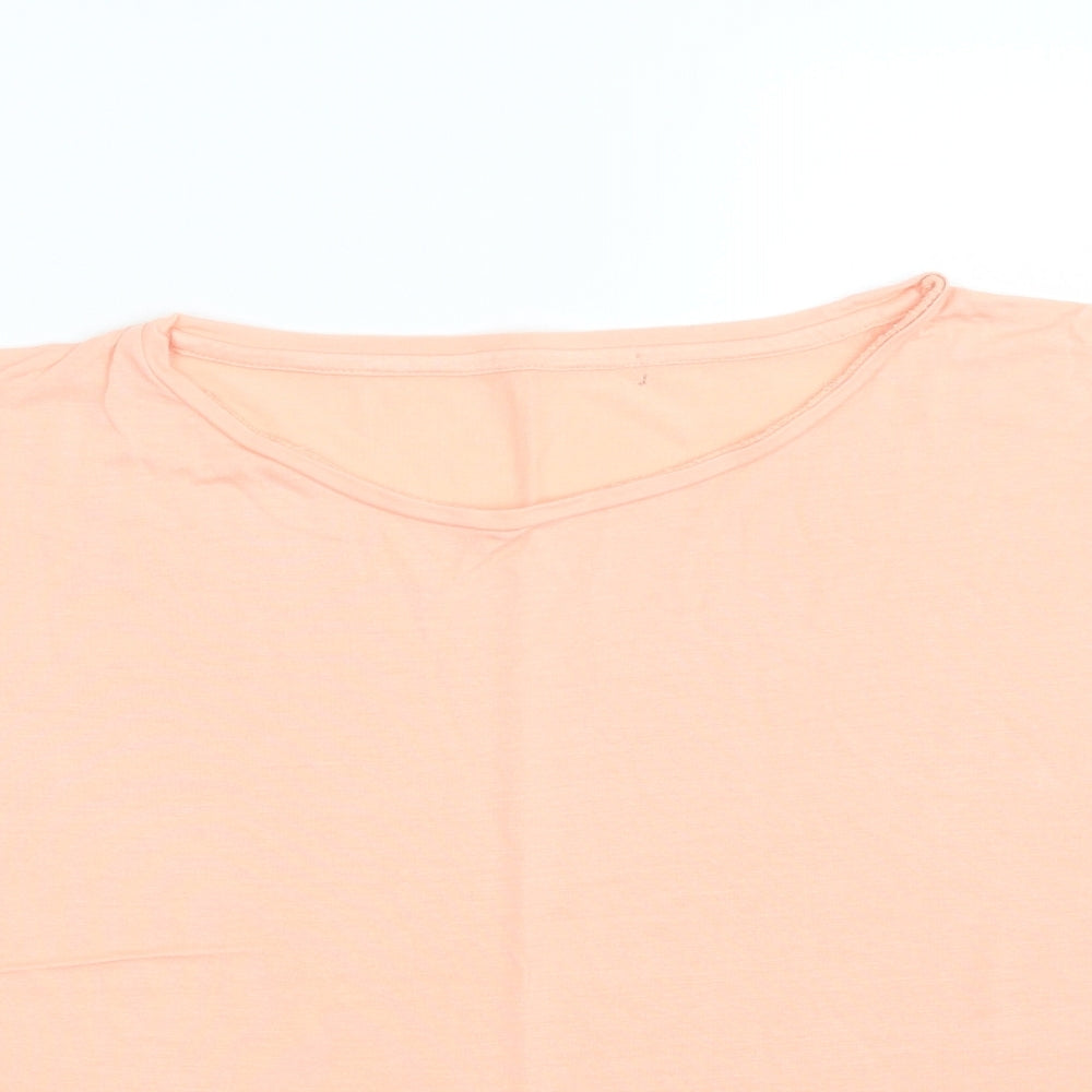 Preworn Womens Pink   Basic T-Shirt Size 10