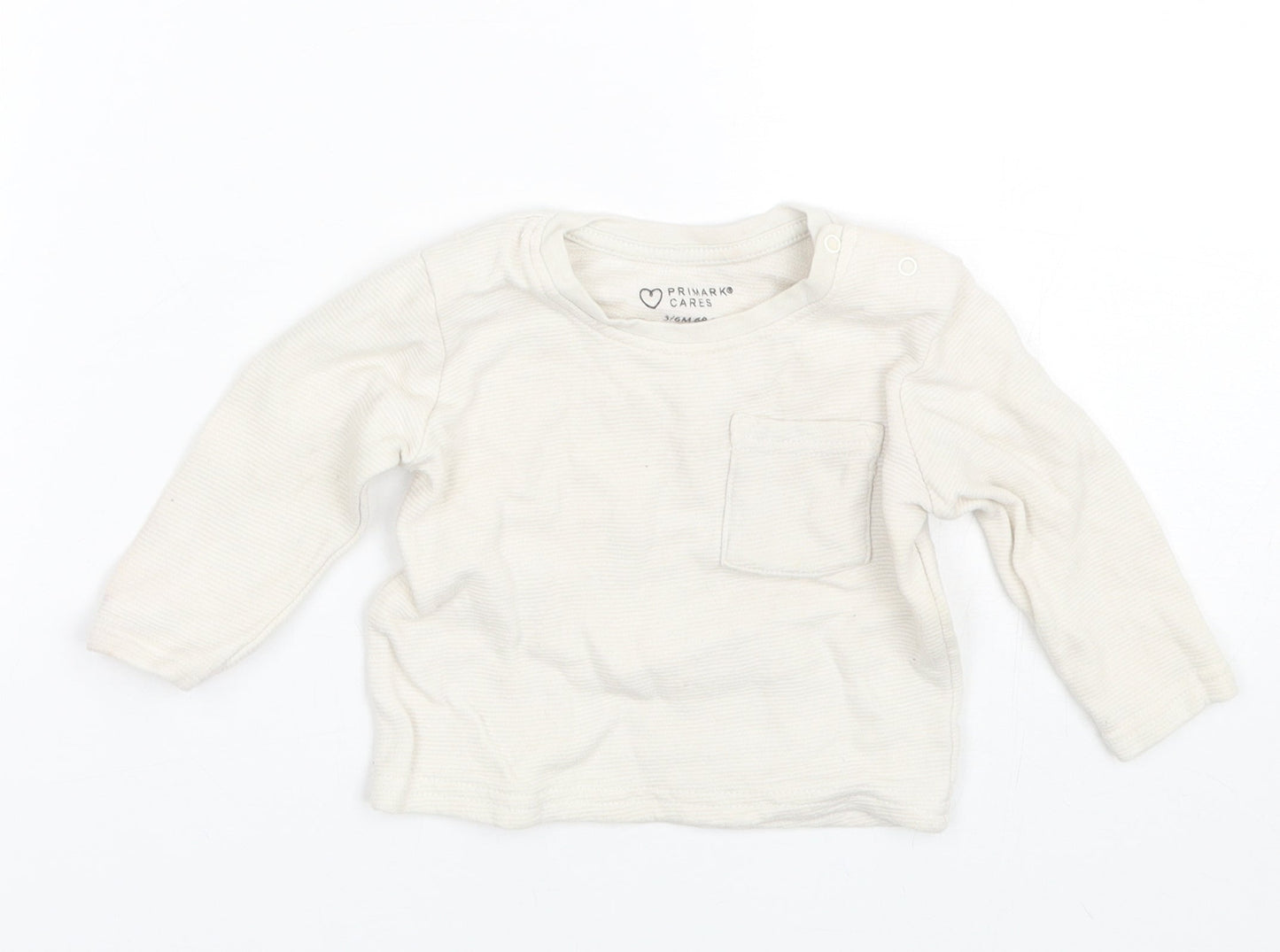 Primark Baby Beige   Basic T-Shirt Size 3-6 Months