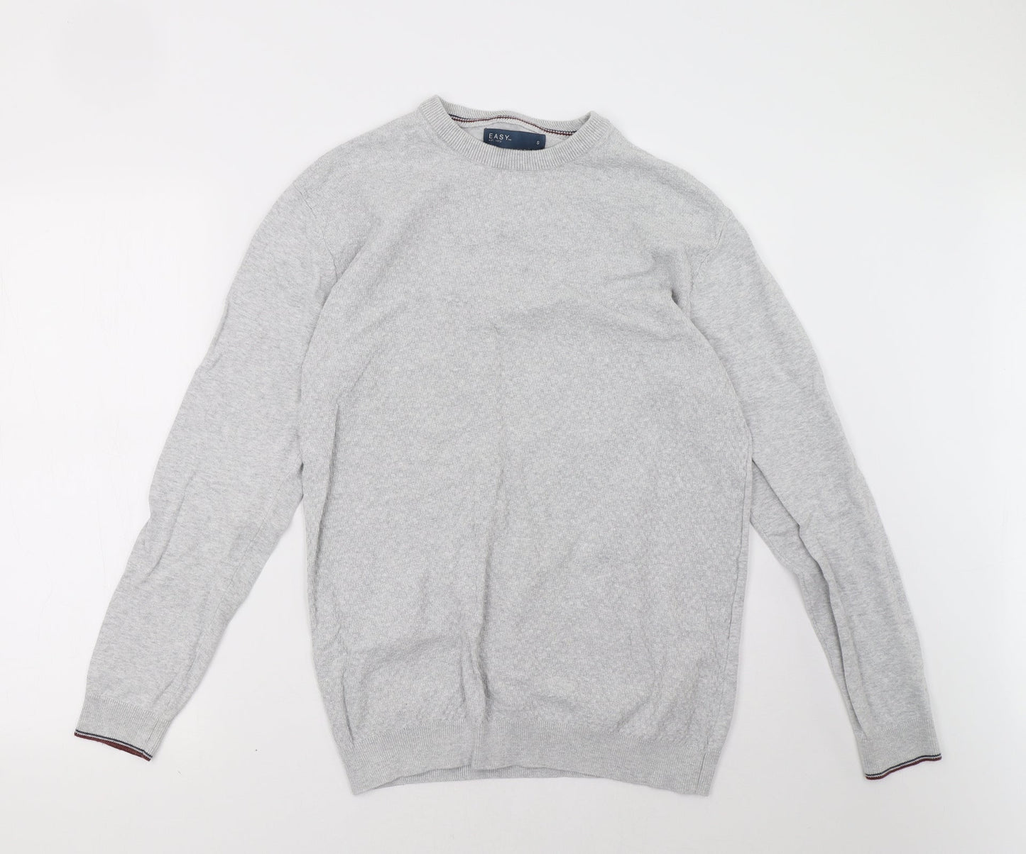 Easy Mens Grey   Pullover Sweatshirt Size S