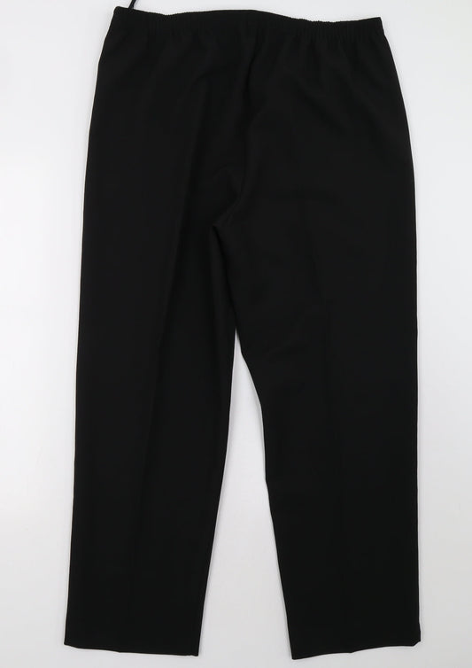 BM Womens Black   Trousers  Size 16 L32 in