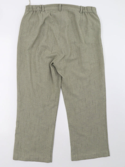 Alexara Womens Green   Trousers  Size 14 L27 in